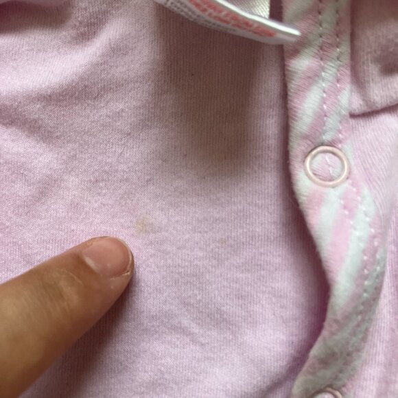 FREE w/ Purchase | Just Too Cute 6-9M Hooded Cardigan GUC w/ stainings - Picture 12 of 16